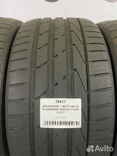 Hankook Ventus S1 Evo 2 K117 245/35 R19 и 265/35 R19