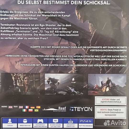 Terminator Resistance PS4 (Б/У)
