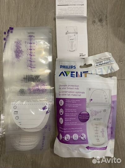 Пакеты для сбора грудного молока philips avent