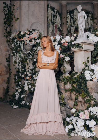 Платье женское, летнее, пляжное в пол