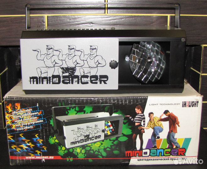 Светомузыка Minidancer House IML Полицвет Gobo Mic