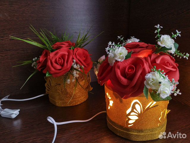 Настольный светильник ручной работы