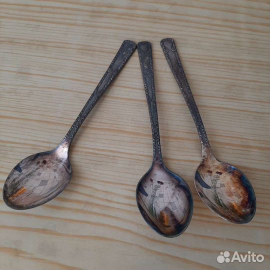 Набор чайных ложек мельхиор СССР 12 предметов