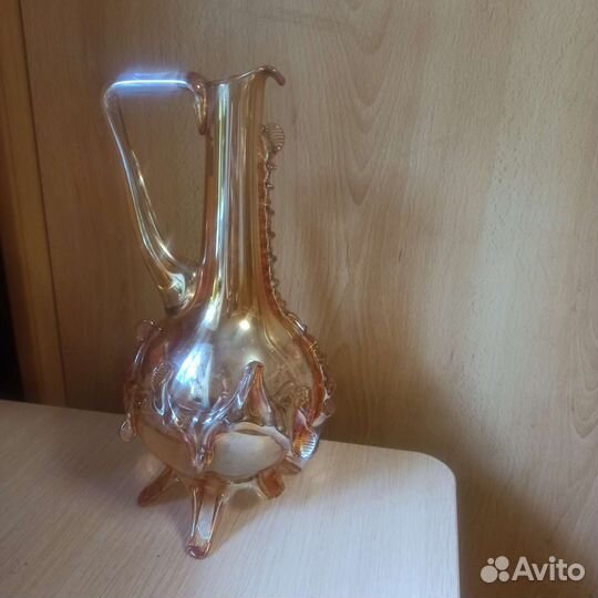 Кувшин для вина радужное стекло винтаж