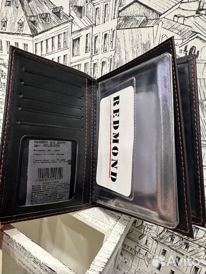 Обложка на автодокументы Redmond нат кожа оригинал