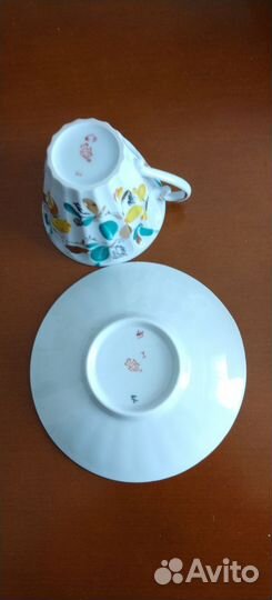 Чайные чашки с блюдцем лфз