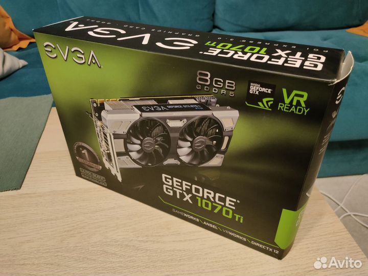 Видеокарта evga Geforce GTX 1070 Ti FTW