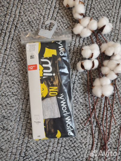Трусы боксеры H&M 158 164 новые 5 шт. нм