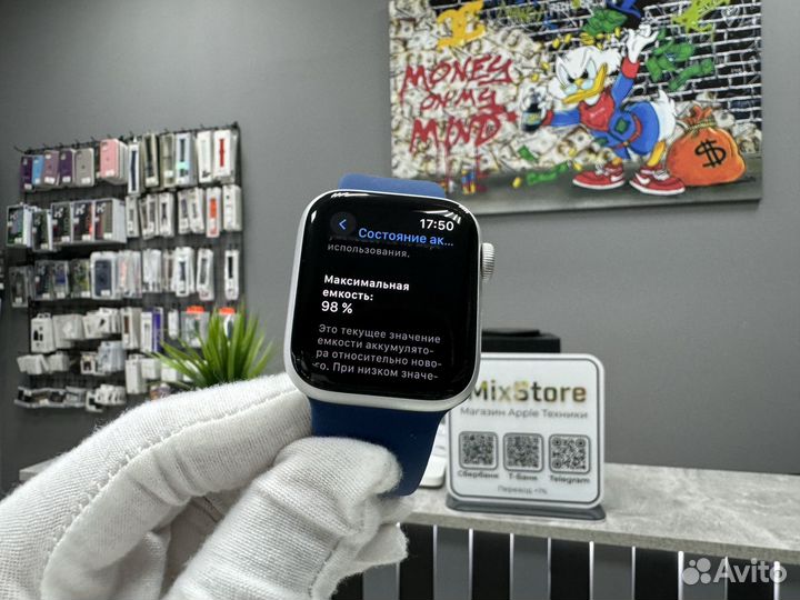 Часы Apple Watch 4 40mm Nike+ (акб 98) Идеал