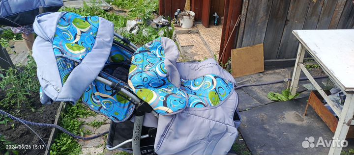 Коляска 3 в 1 бу