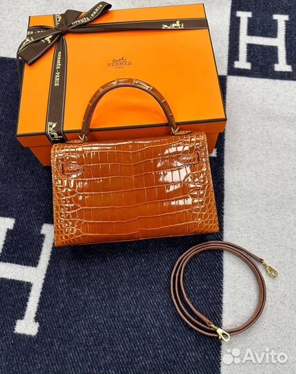 Сумка Hermes Kelly 22 (кожа аллигатора)