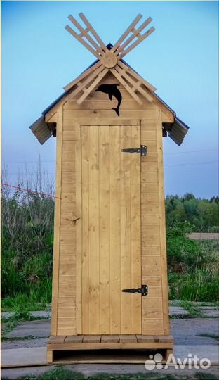 Дачный туалет деревянный BAG337