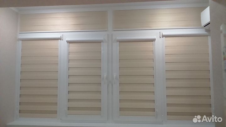 Жалюзи рулонные блэкаут сиде во серый