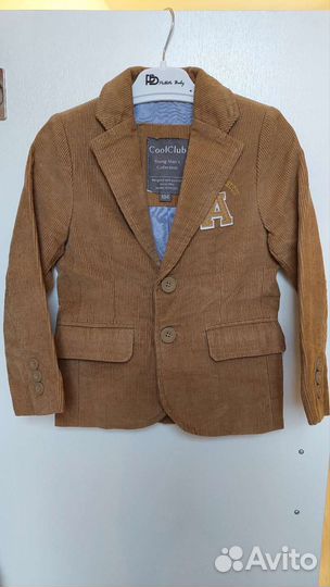 Пиджак вельветовый 104 и 122
