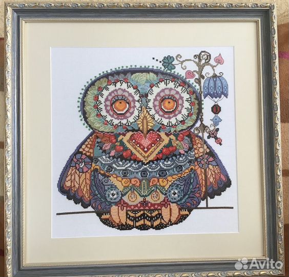 Вышитая картина «Сова»