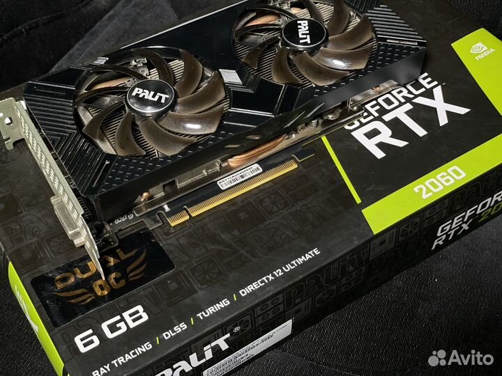 RTX 2060 6GB palit dual (гарантия ситилинк)