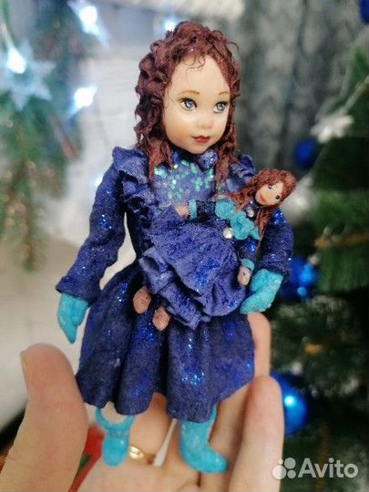 Ватные елочные игрушки