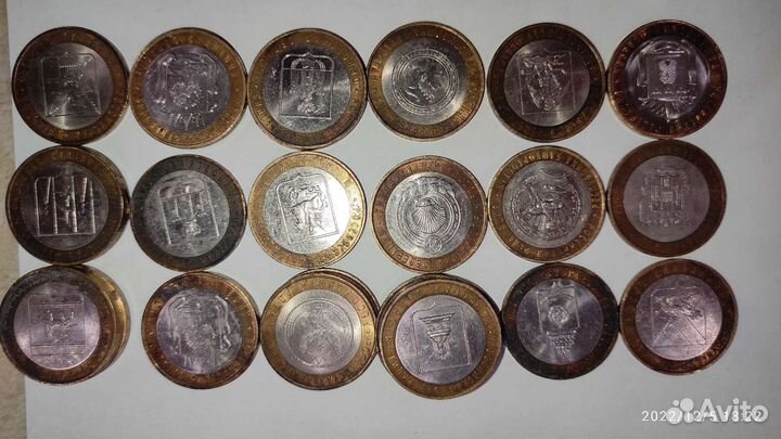 Монеты биметаллические десятки юбилейные