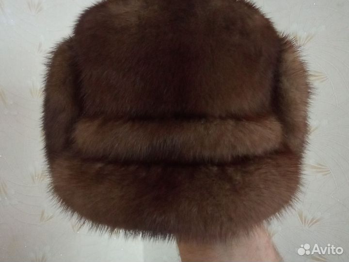 Норковая шапка мужская