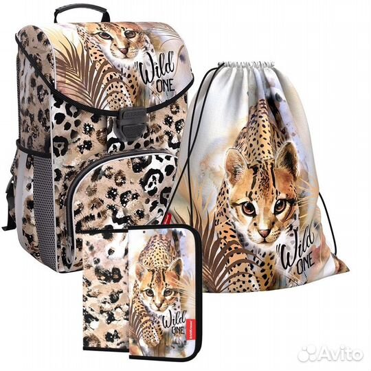 Ранец ErichKrause ErgoLine 15L Wild Cat
