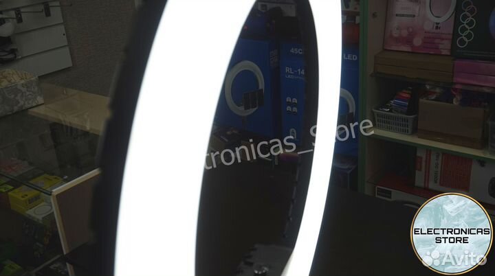 Кольцевая Лампа 54см Бело-Яркая Доставка