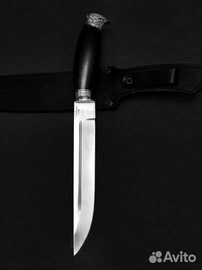 Нож Казачий Пластунский, сталь Х12мф, Ковка,HRC62