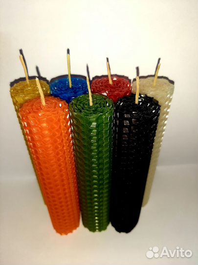 Свечи ручной работы из вощины