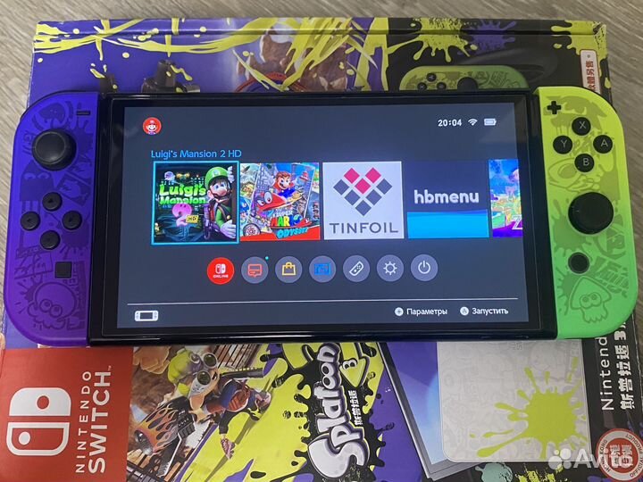 Nintendo switch oled splatoon 3 edition прошитая