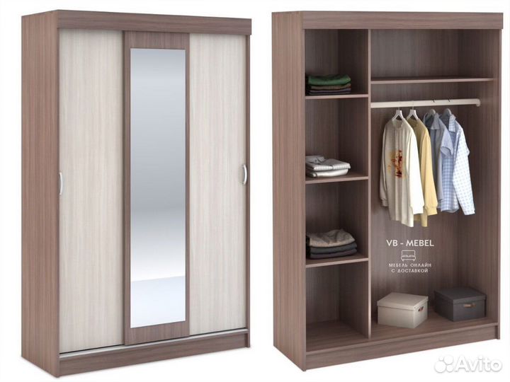 Шкаф купе с зеркалом