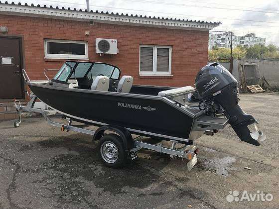 Катер Волжанка 460фиш с мотором yamaha 60 лс