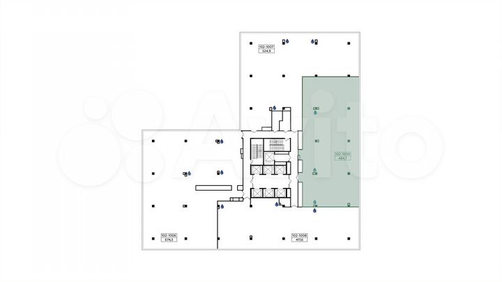 Продается помещение под офис, площадь 473.9 кв.м