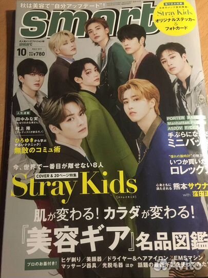 Журнал SMART Stray Kids Япония Сет карт + Стикеры