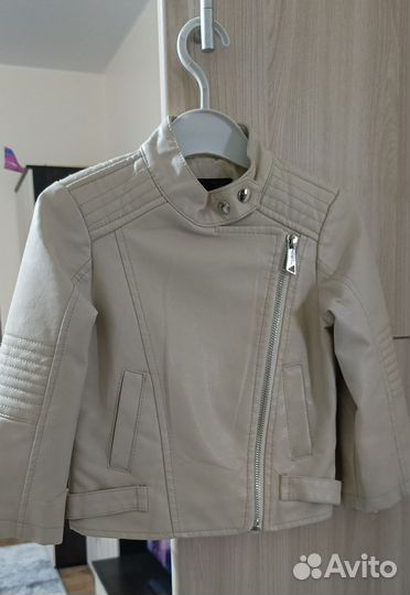 Куртка косуха кожаная на 2-3 года