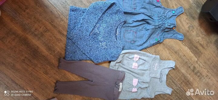 Одежда для девочки пакетом 86 92 фирменная