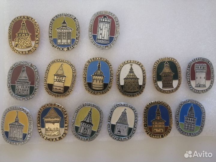 Башни Кремлей и монастырей