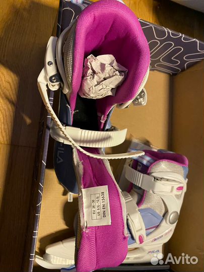 Коньки раздвижные ледовые Fila размер 26-30