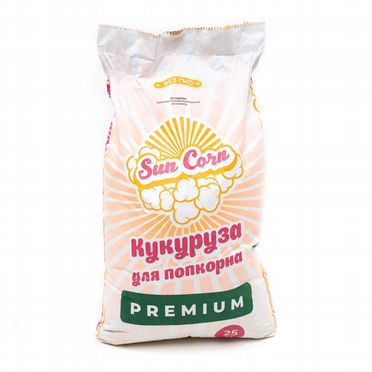 Кукуруза для приготовления попкорна,Sun Corn 25 кг