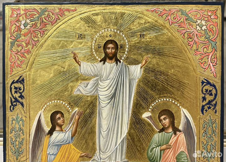 Икона Воскресение Христово Золото