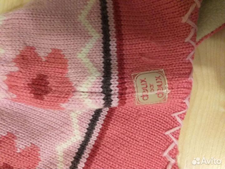 Шапка и манишка Deux par Deux