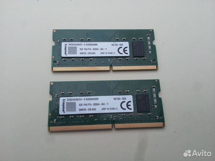Kingston SO-dimm DDR4 3200мгц 8Гб