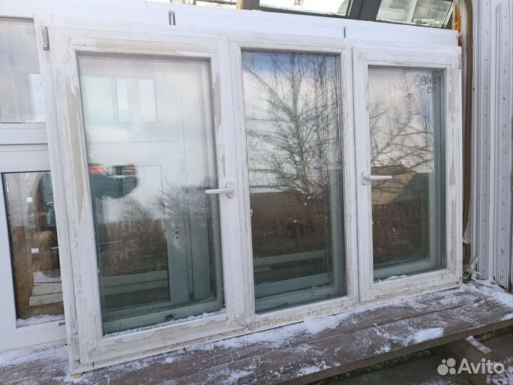 2шт окно пвх 190*125см