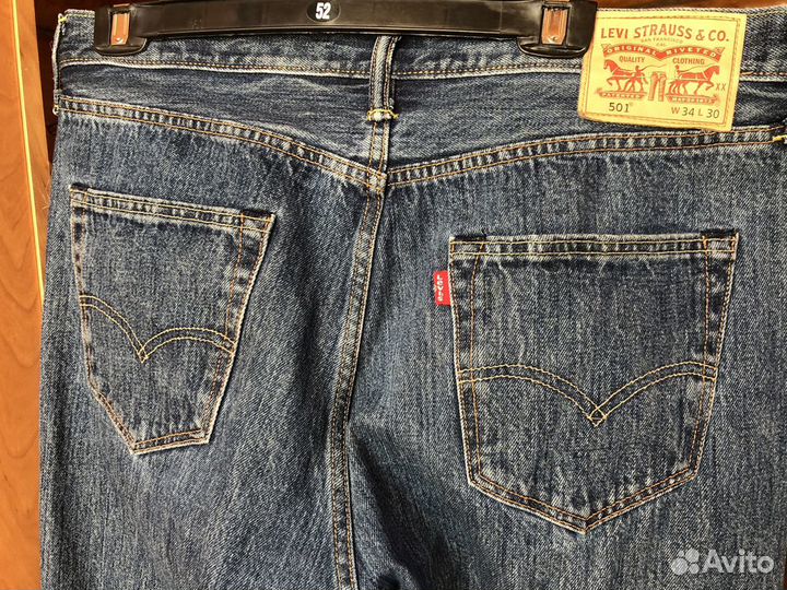 Джинсы мужские levis 501 W34 L30