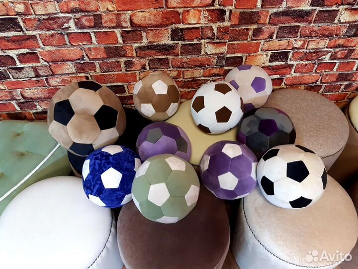 Детская мягкая игрушка футбольный мяч