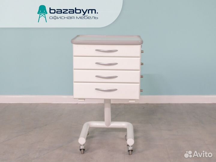 Тумба столик на колёсиках 70х47х43 см