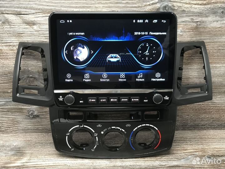 Магнитола на Toyota Hilux 7
