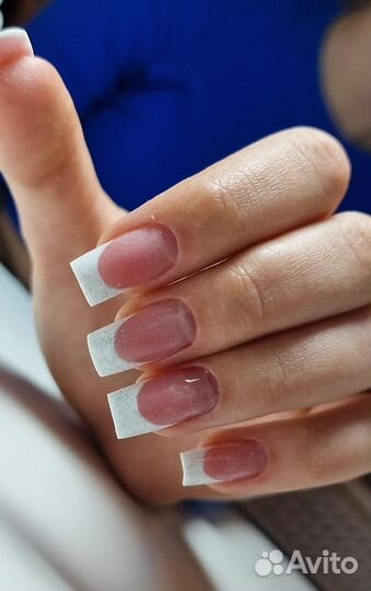 Маникюр наращивание ногтей