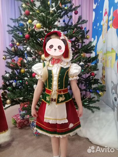 Новогодний костюм Красная шапочка 116-122