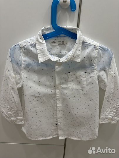 Рубашка zara для мальчика 98, 104
