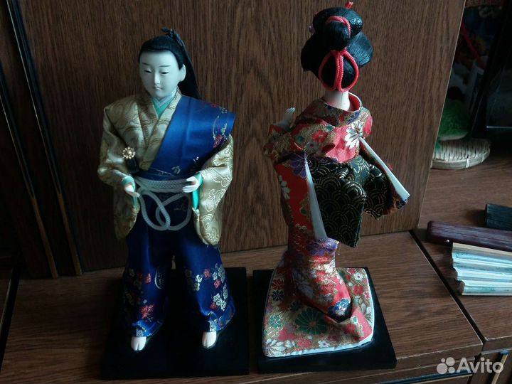 Коллекцинные куклы гейша и samurai