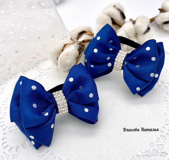Бантики для волос. Ручная работа